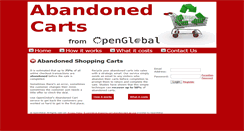 Desktop Screenshot of abandonedcarts.com