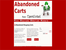 Tablet Screenshot of abandonedcarts.com